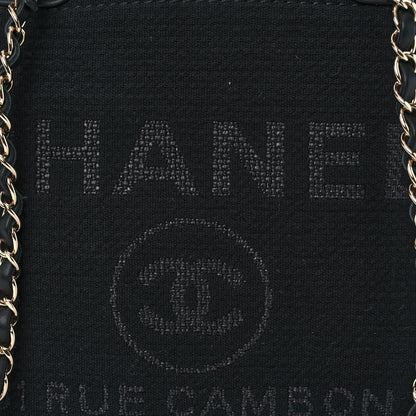 Chanel Mixed Fibers Medium Deauville Tote Black 9 of 12