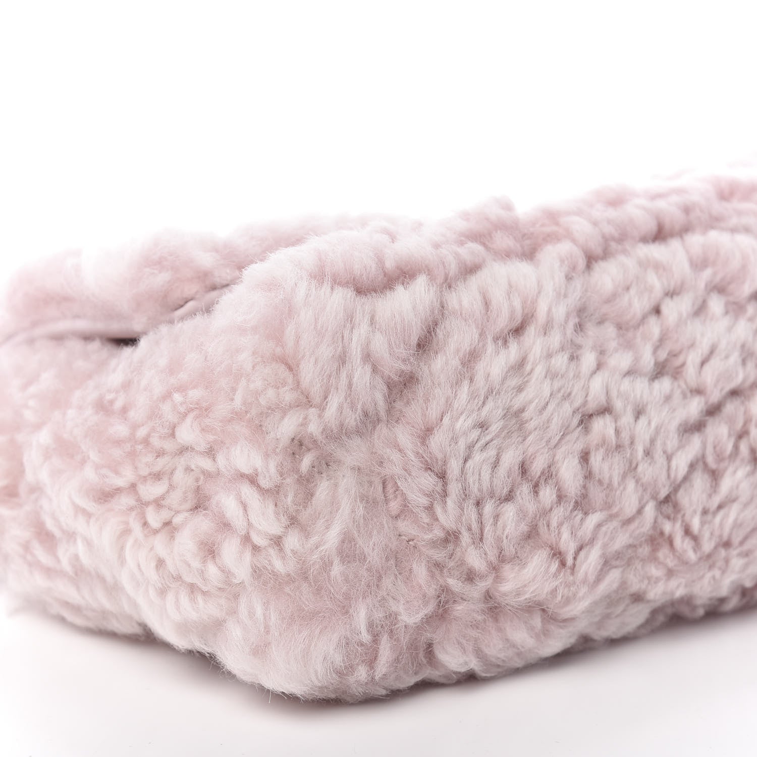 Chanel Shearling Sheepskin Medium 19 Flap Light Pink 8 of 10
