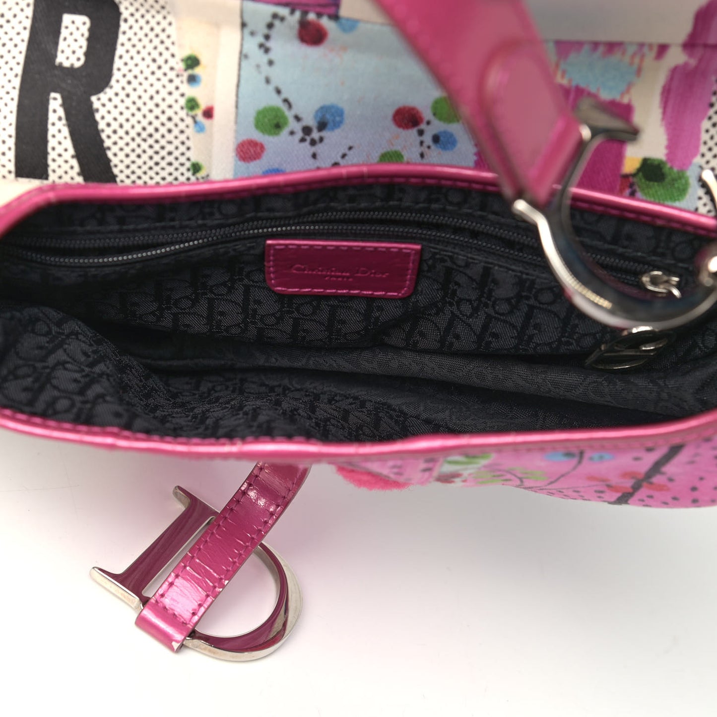 Canvas Filth Saddle Bag Multicolor