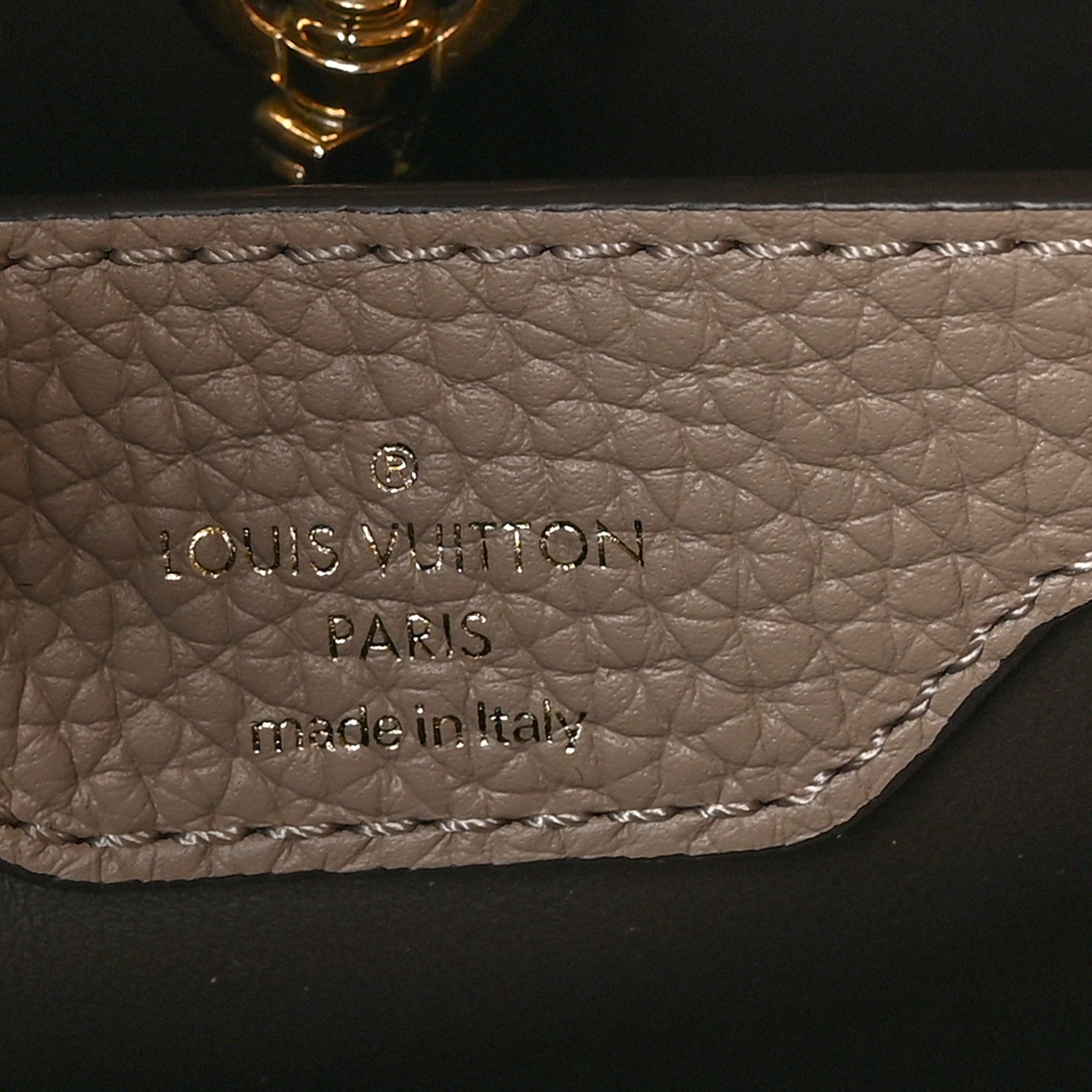 Louis Vuitton Taurillon Capucines BB Galet 7 of 10