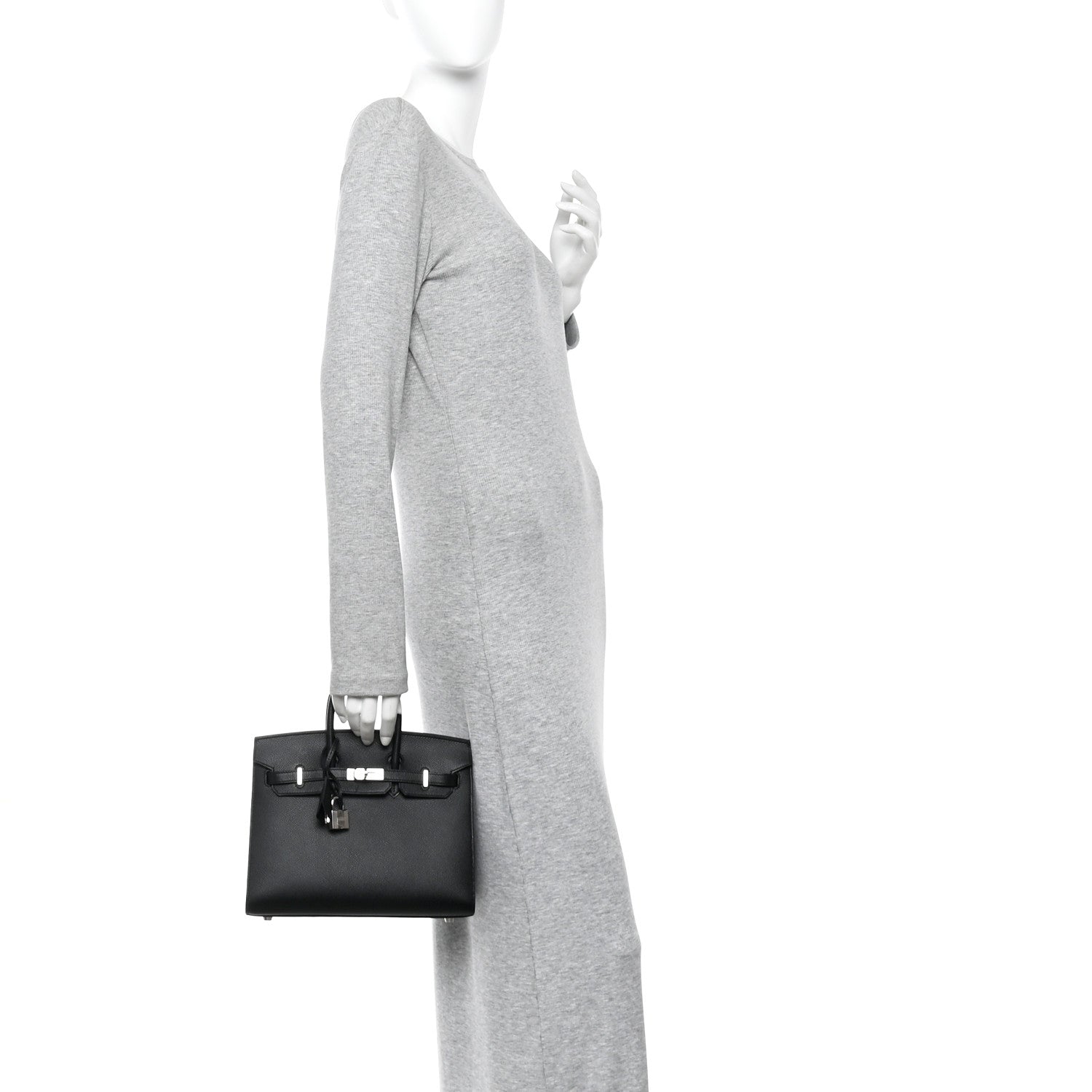 Hermes Epsom Birkin Sellier 25 Black 2 of 11