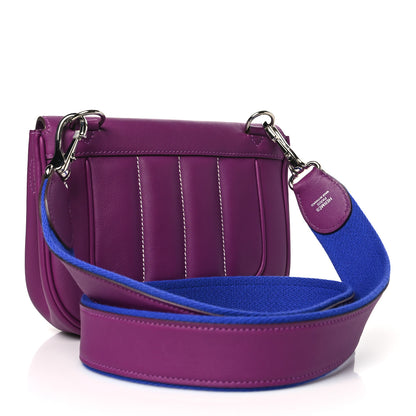 Hermes Veau Swift Mini Sac Berline Anemone Bleu Electrique 3 of 10