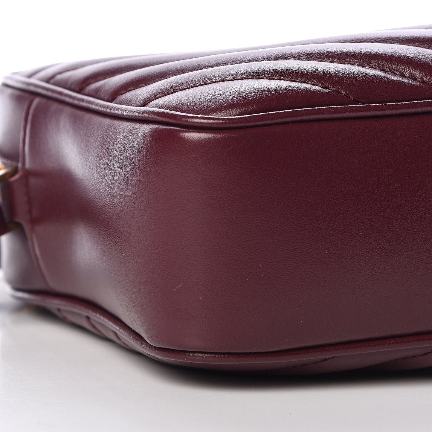 Calfskin Matelasse Monogram Lou Camera Bag Dark Legion Red