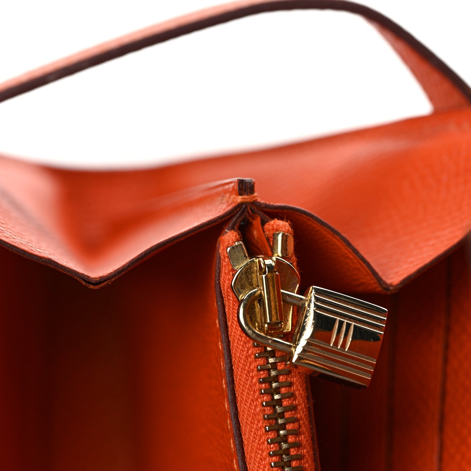 Hermes Epsom Kelly Longue Wallet Orange 12 of 16