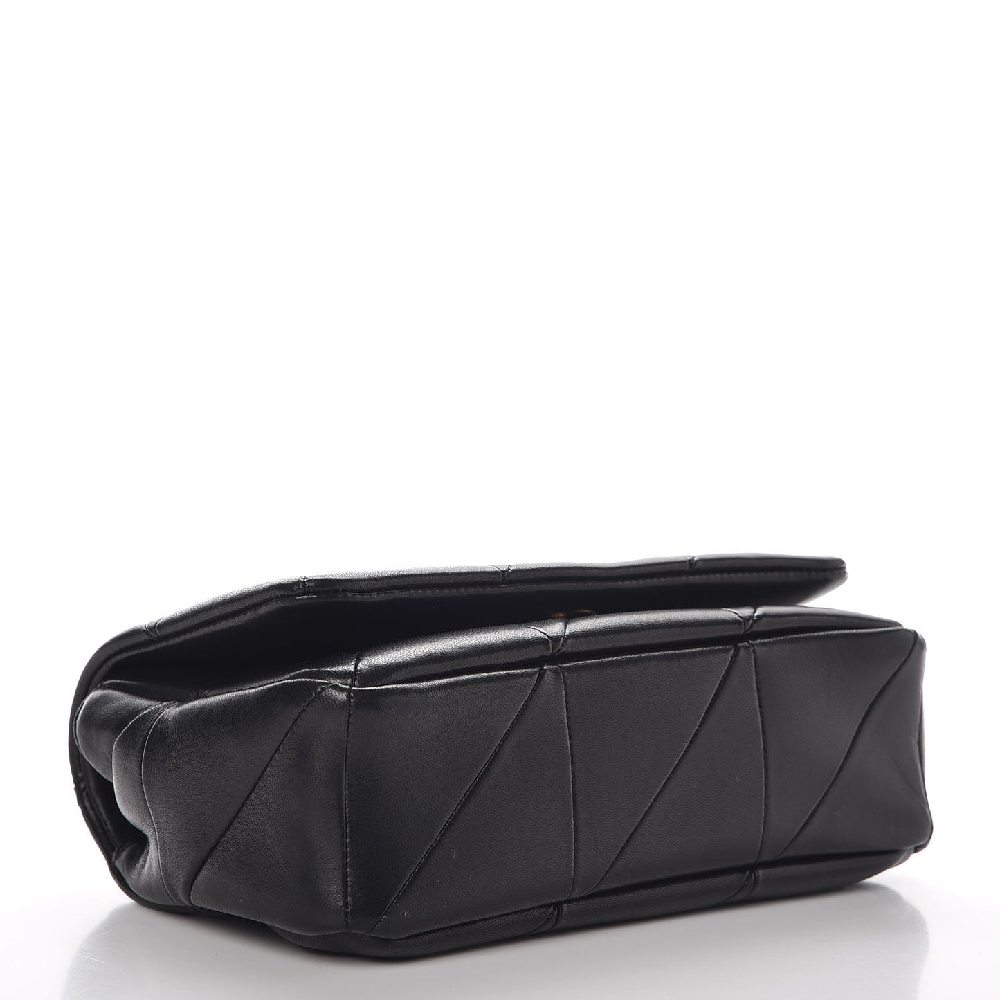 Lambskin Patchwork Monogram Small Jamie Black