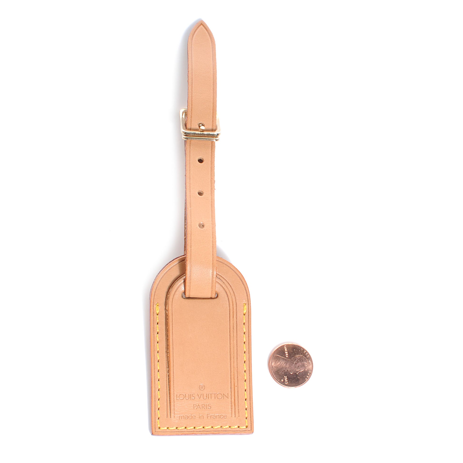 Louis Vuitton Vachetta Leather Luggage Tag and Loop 2 of 5