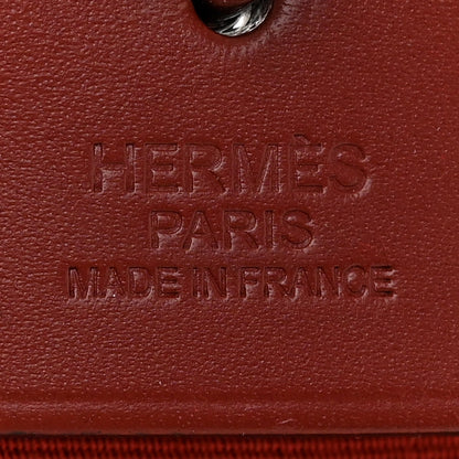 Hermes Military Toile Vache Hunter Herbag Zip 31 PM Rouge Grenat Rouge H 7 of 17