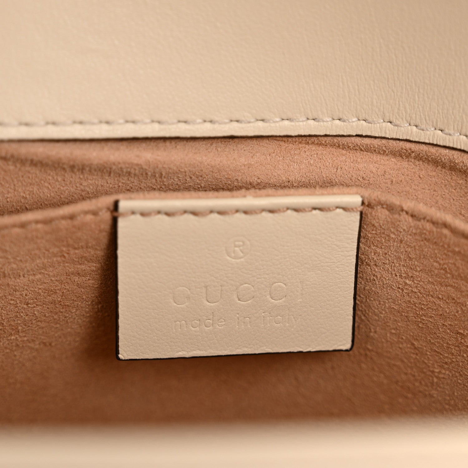 Gucci Calfskin Matelasse Mini GG Marmont Shoulder Bag White 6 of 11