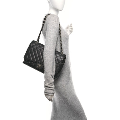 Chanel Caviar Quilted Maxi Double Flap Black 2 of 10