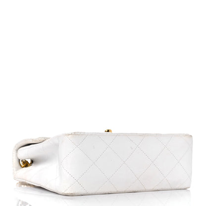 Chanel Lambskin Quilted Mini Square Flap White 4 of 11