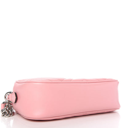 Gucci Calfskin Matelasse Small GG Marmont Chain Shoulder Bag Wild Rose 4 of 10