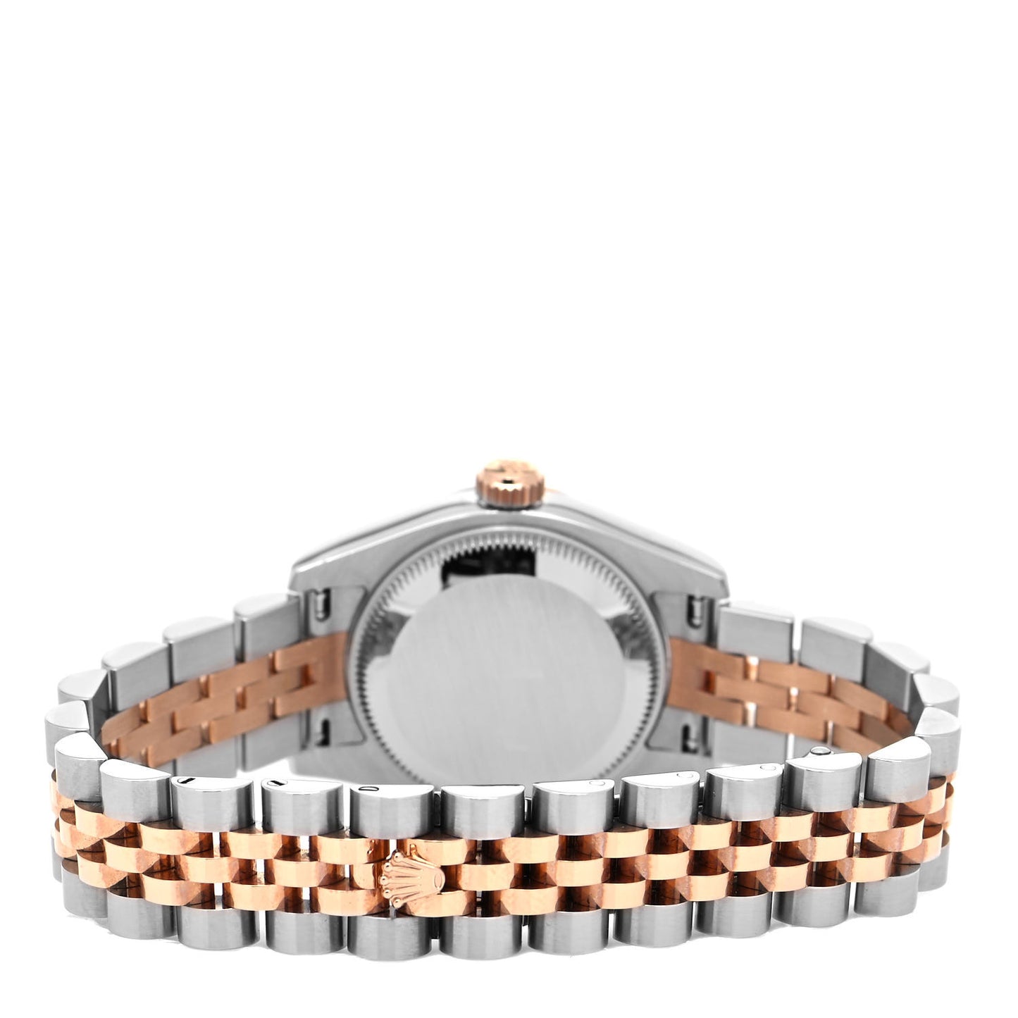 Stainless Steel 18K Everose Gold Diamond 26mm Oyster Perpetual Datejust Watch Black 179171