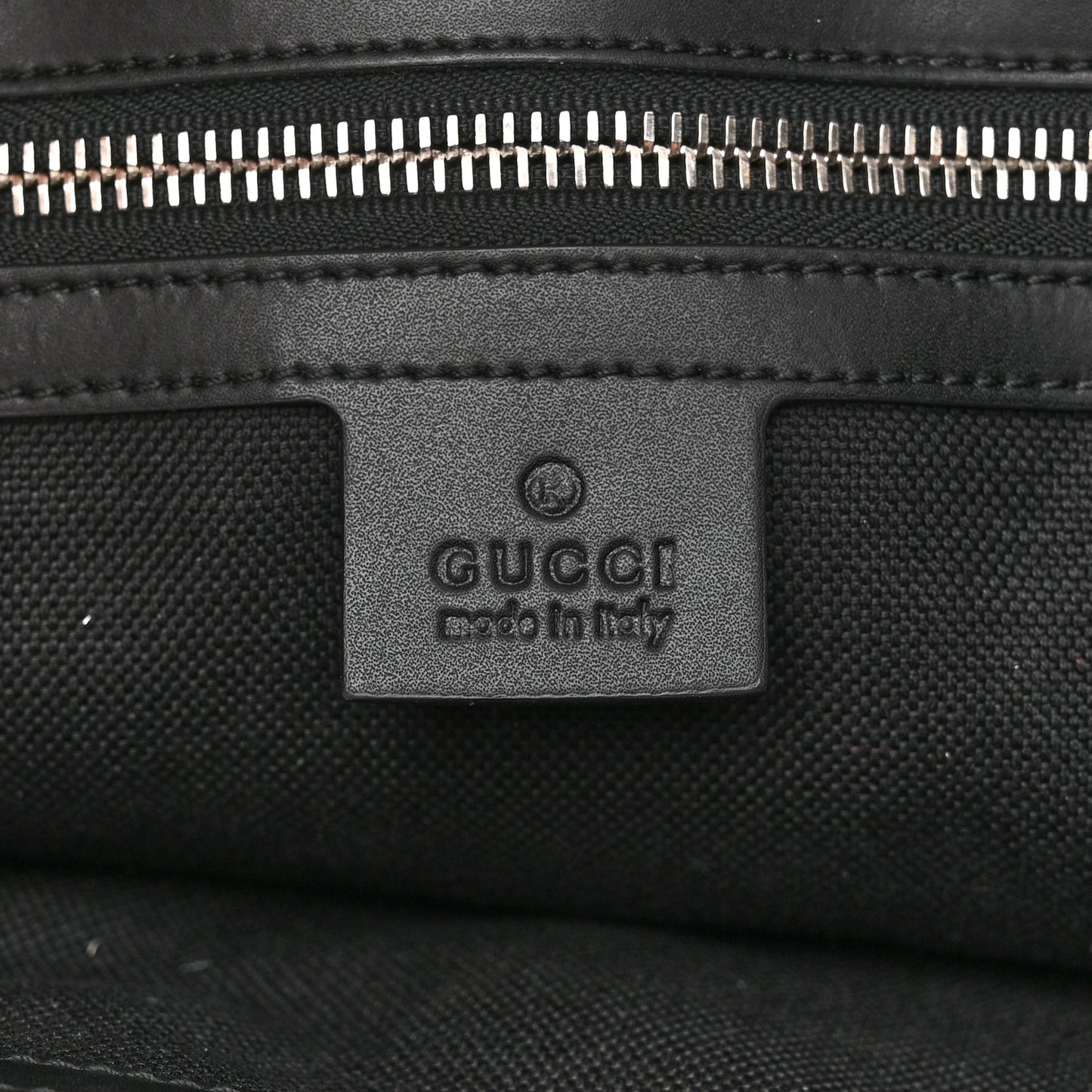 Soft GG Supreme Monogram Appia Calfskin Web Vertical Tote Black