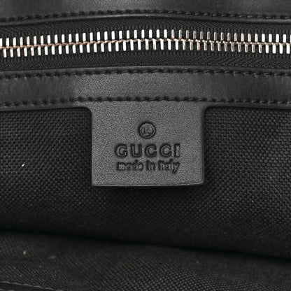 Gucci Soft GG Supreme Monogram Appia Calfskin Web Vertical Tote Black 6 of 10
