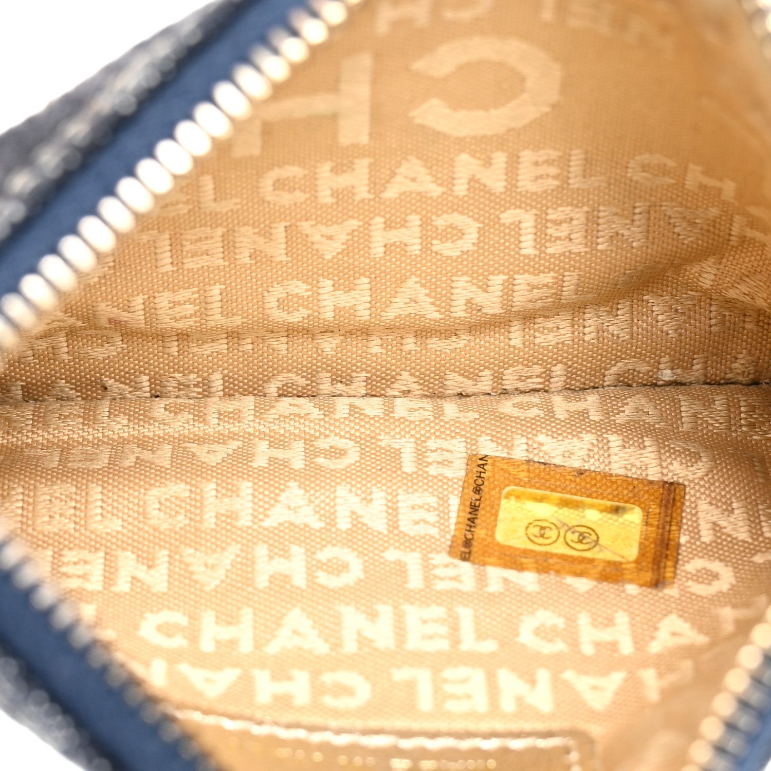 Chanel Denim CC Pouch Blue 5 of 7