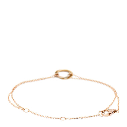 Cartier 18K Pink Yellow White Gold Trinity Bracelet 2 of 4