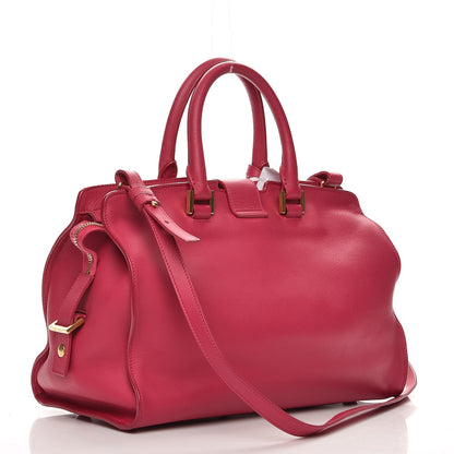 Saint Laurent Calfskin Small Classic Y Cabas Fuchsia 4 of 9