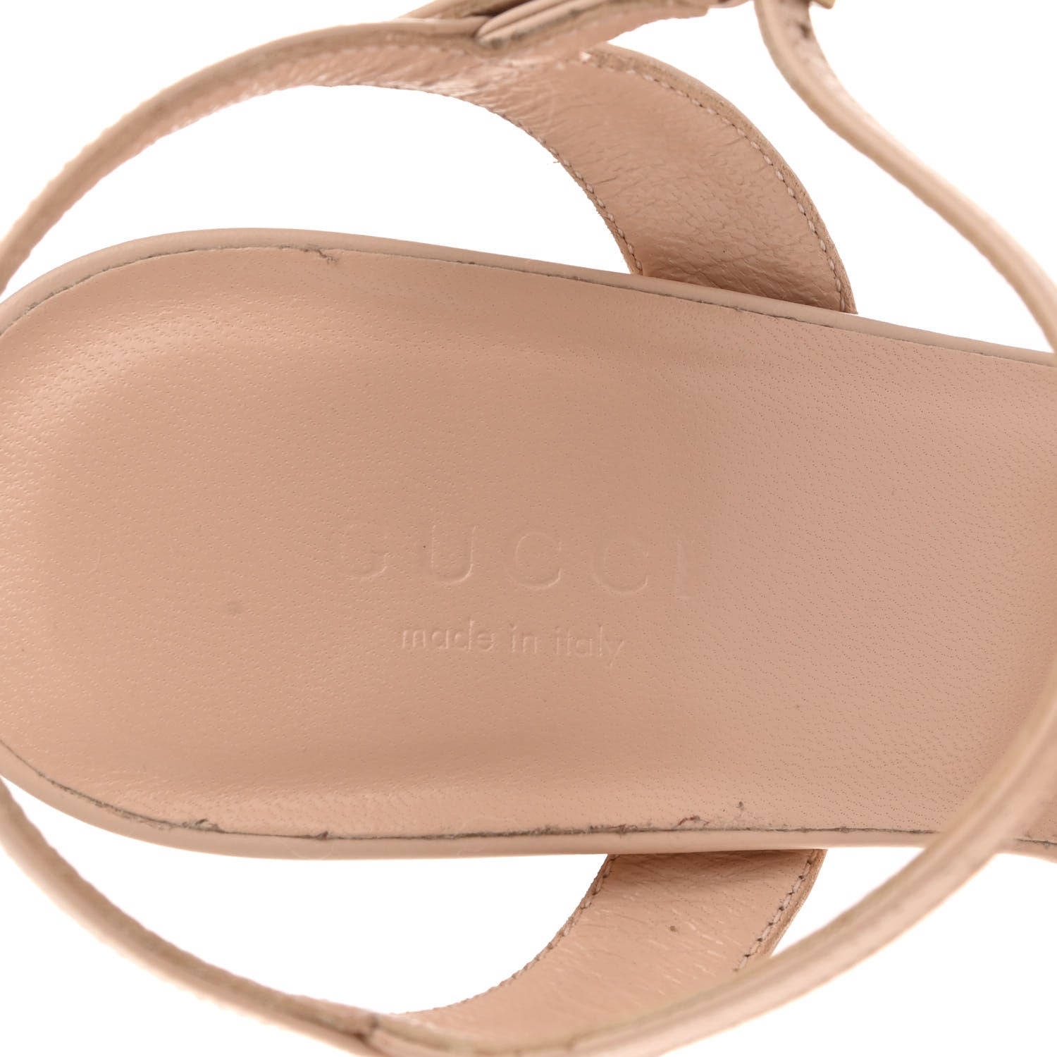 Gucci Lifford Calfskin GG Marmont Ankle Wrap 105mm Sandals 37.5 Skin Rose 7 of 9