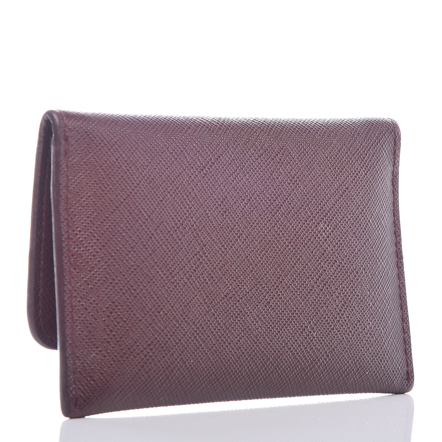 Saffiano Metal Flap Wallet Granato