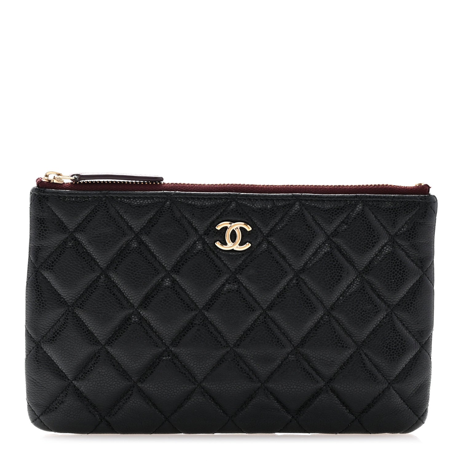 Chanel Caviar Quilted Cosmetic Case Black 1 of 9