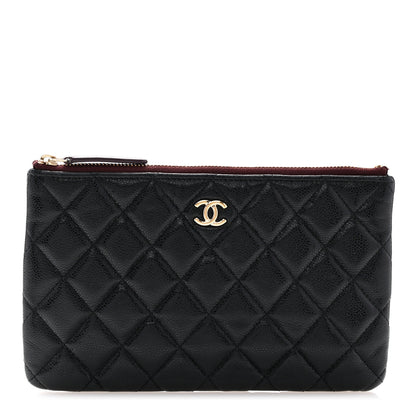 Chanel Caviar Quilted Cosmetic Case Black 1 of 9