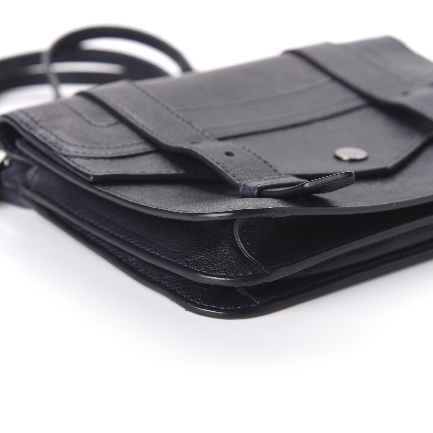 Lambskin PS1 Large Chain Wallet Midnight