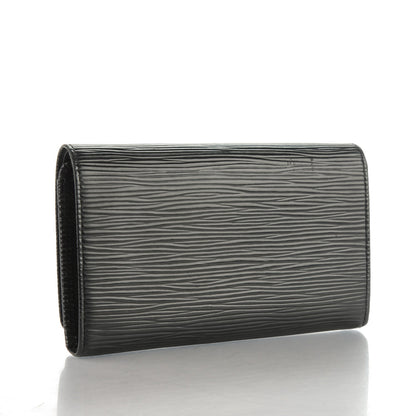 Louis Vuitton Epi Porte-Monnaie Billets Tresor Wallet Black 3 of 8