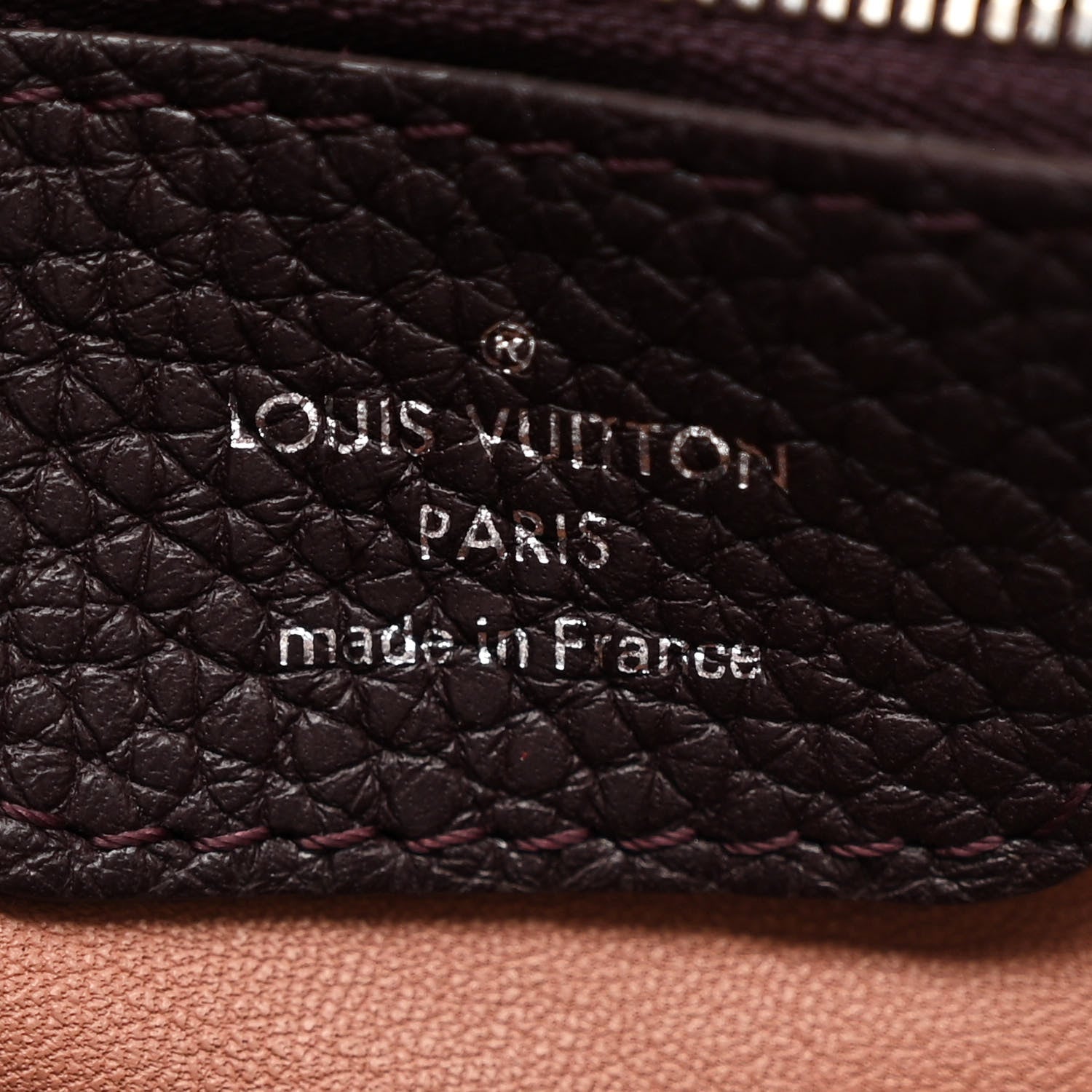 Louis Vuitton Taurillon Capucines MM Quetsche 6 of 16