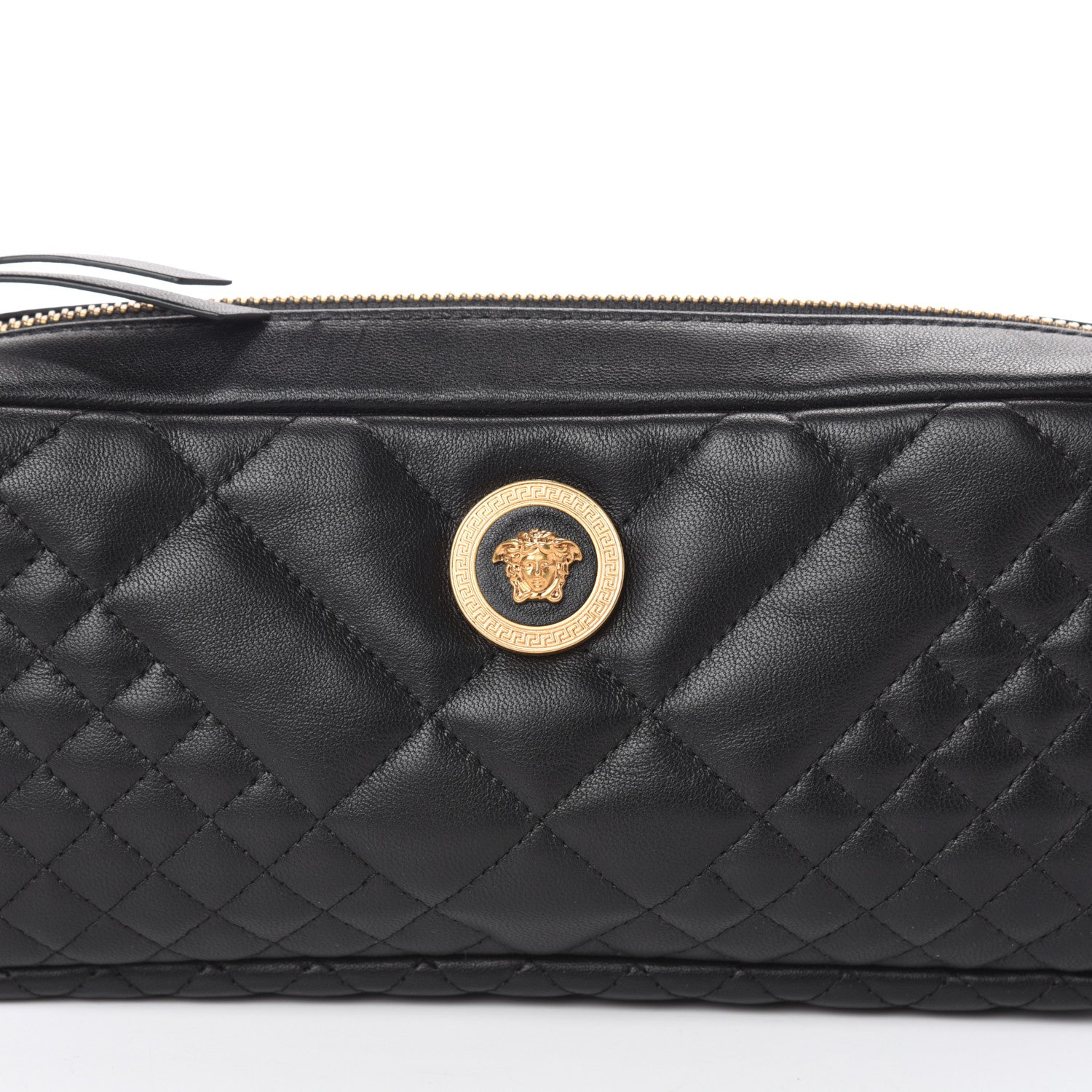 Versace Nappa Barocco Quilted Vanitas Medea Belt Bag Black 8 of 10