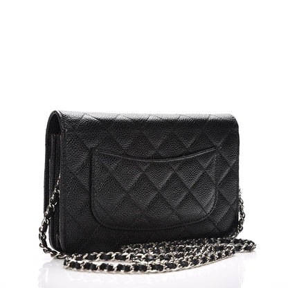 Chanel Caviar Quilted Wallet On Chain WOC Black 3 of 8
