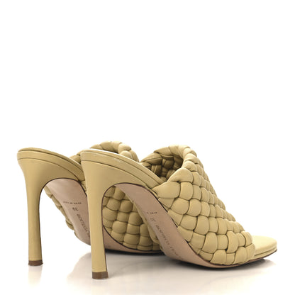 Bottega Veneta Nappa Padded Intrecciato Mules Sandals 39 Tapioca 5 of 9