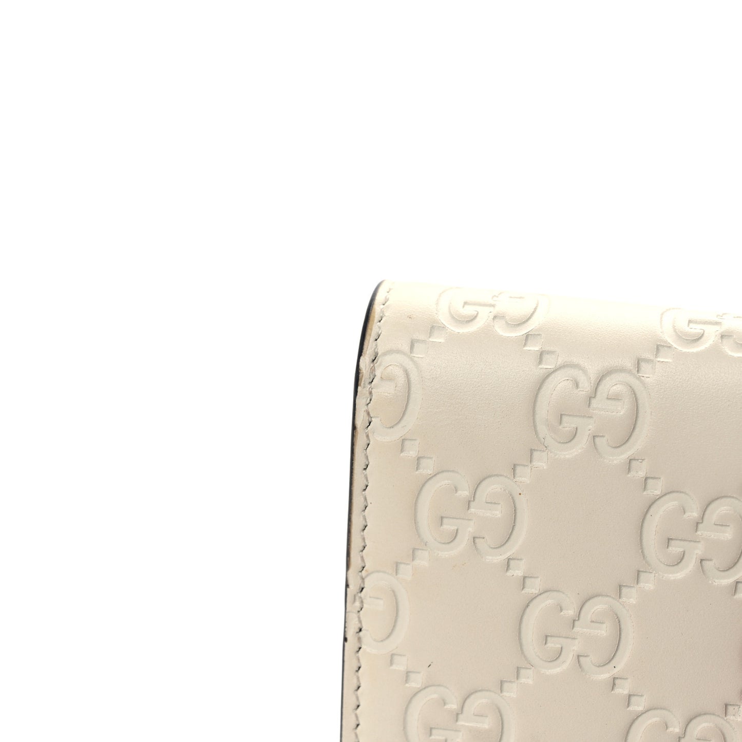 Guccissima Mini Cherry Chain Bag White