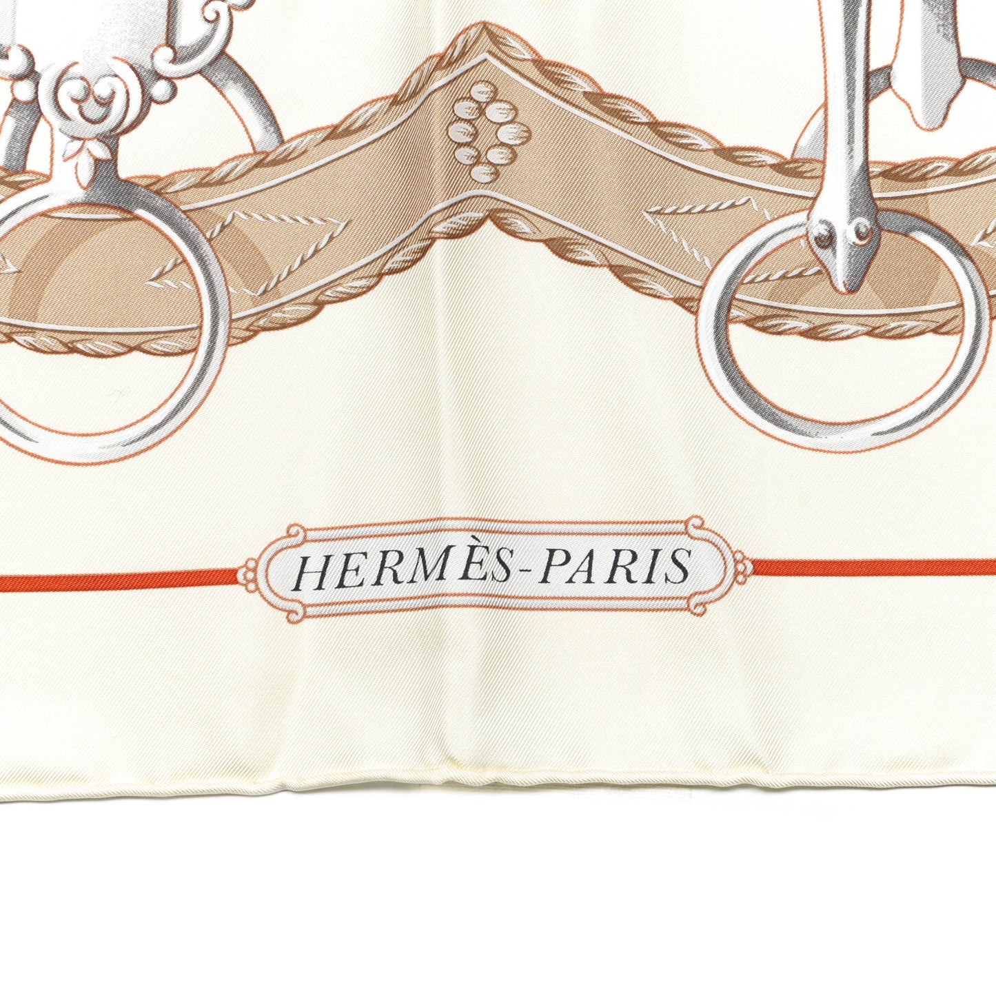 Silk Lift Profile Scarf 90 Creme Beige Gris