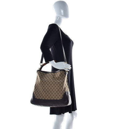 Gucci Monogram Medium Diana Bamboo Shoulder Bag Dark Brown 3 of 21