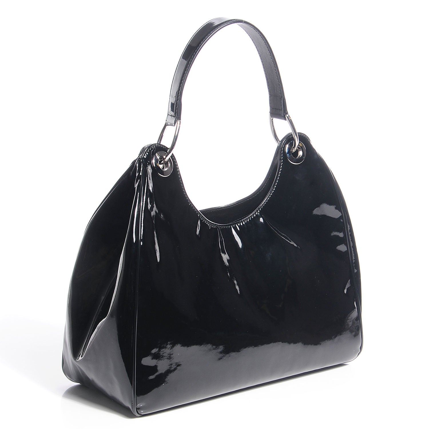 Gucci Vinyl Hobo Black 3 of 8