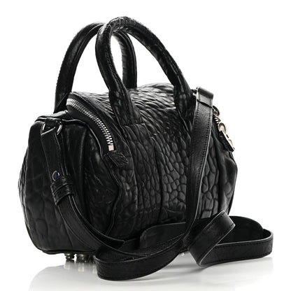 Alexander Wang Pebbled Lambskin Mini Rockie Black Rhodium Hardware 3 of 14