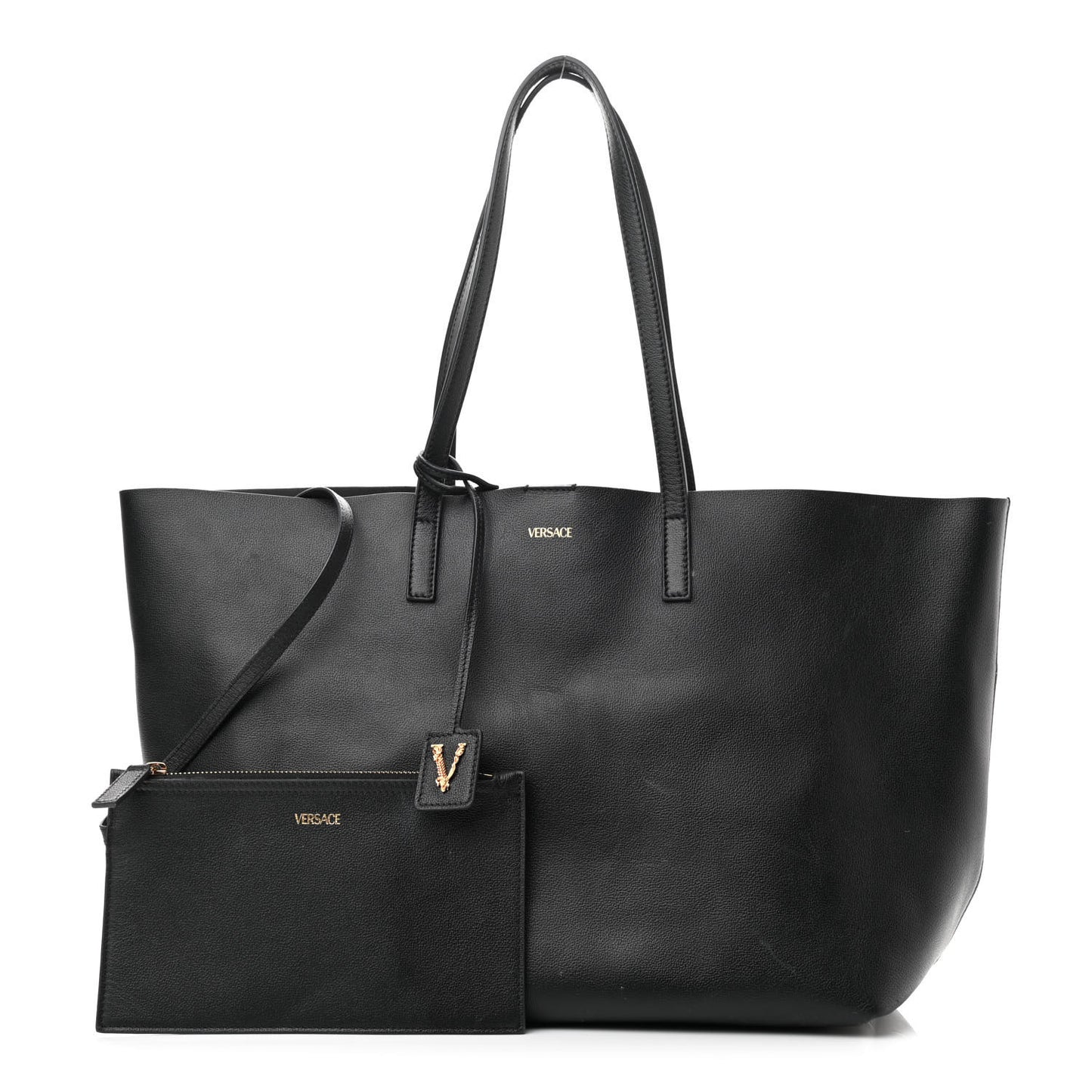 Calfskin Virtus Tote Black