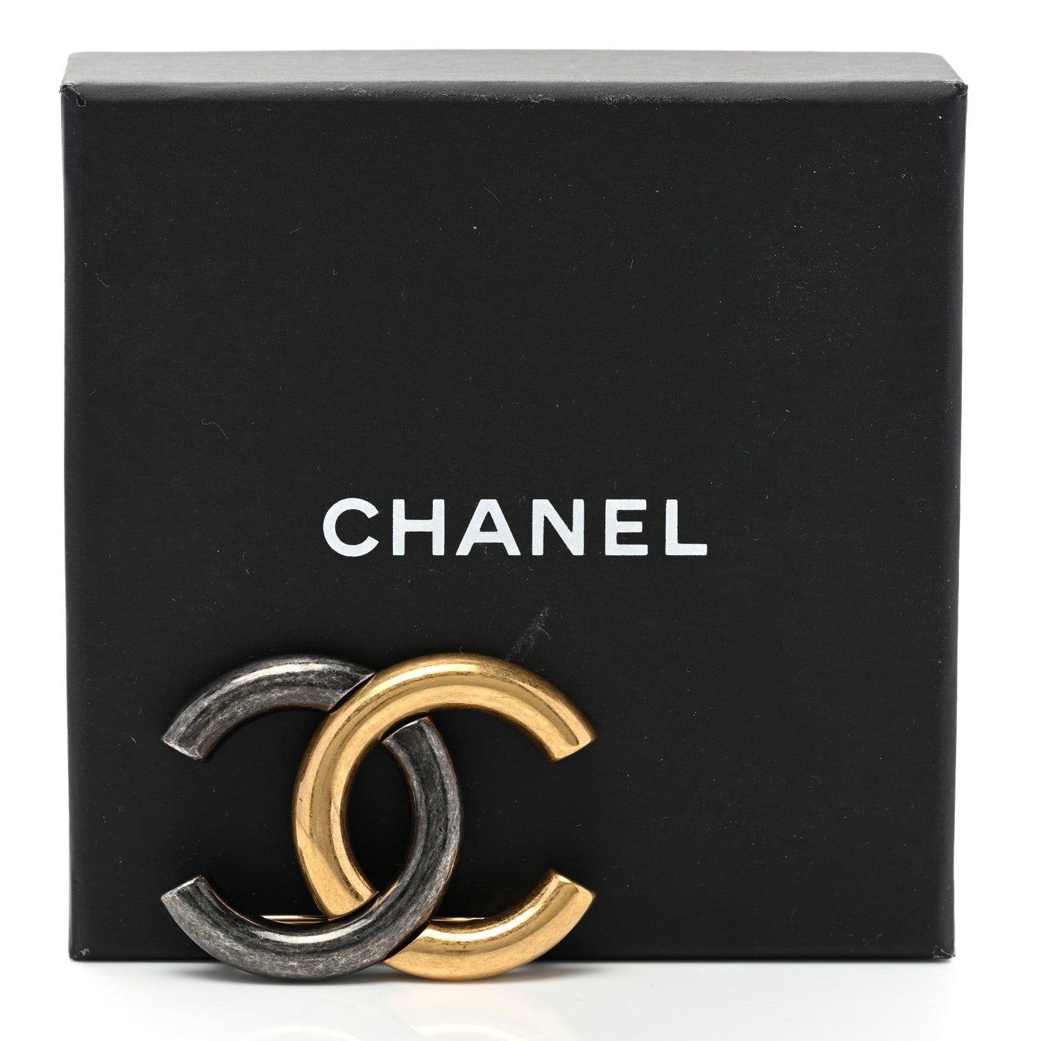 Chanel Metal CC Brooch Gold Ruthenium 5 of 5