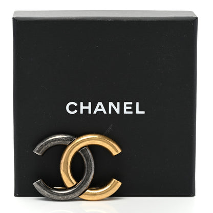 Chanel Metal CC Brooch Gold Ruthenium 5 of 5