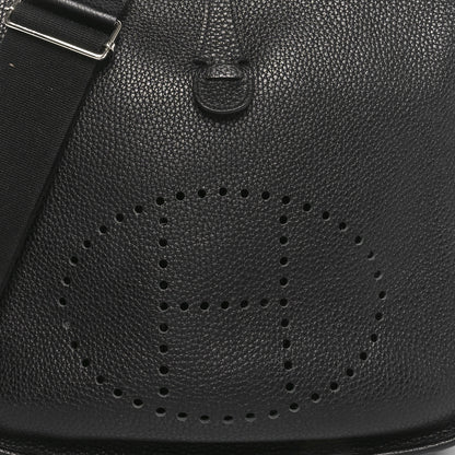 Hermes Taurillon Clemence Evelyne III PM Black 8 of 10