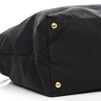 Prada Tessuto Nylon Saffiano Shopping Tote Black 9 of 12