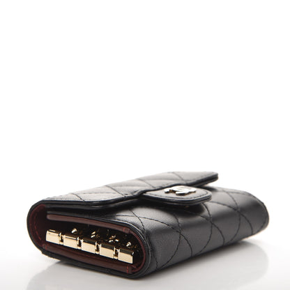 Chanel Lambskin Quilted 4 Key Holder Black 4 of 9