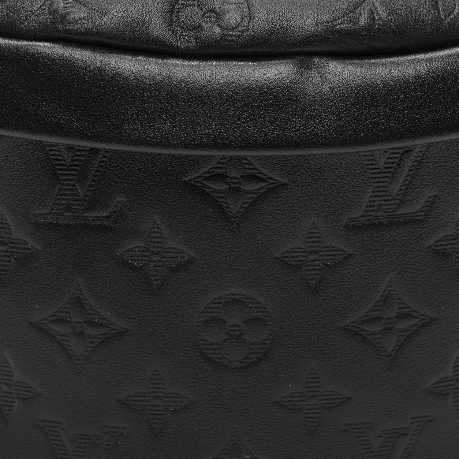 Louis Vuitton Calfskin Monogram Shadow Discovery Bumbag Black 7 of 9