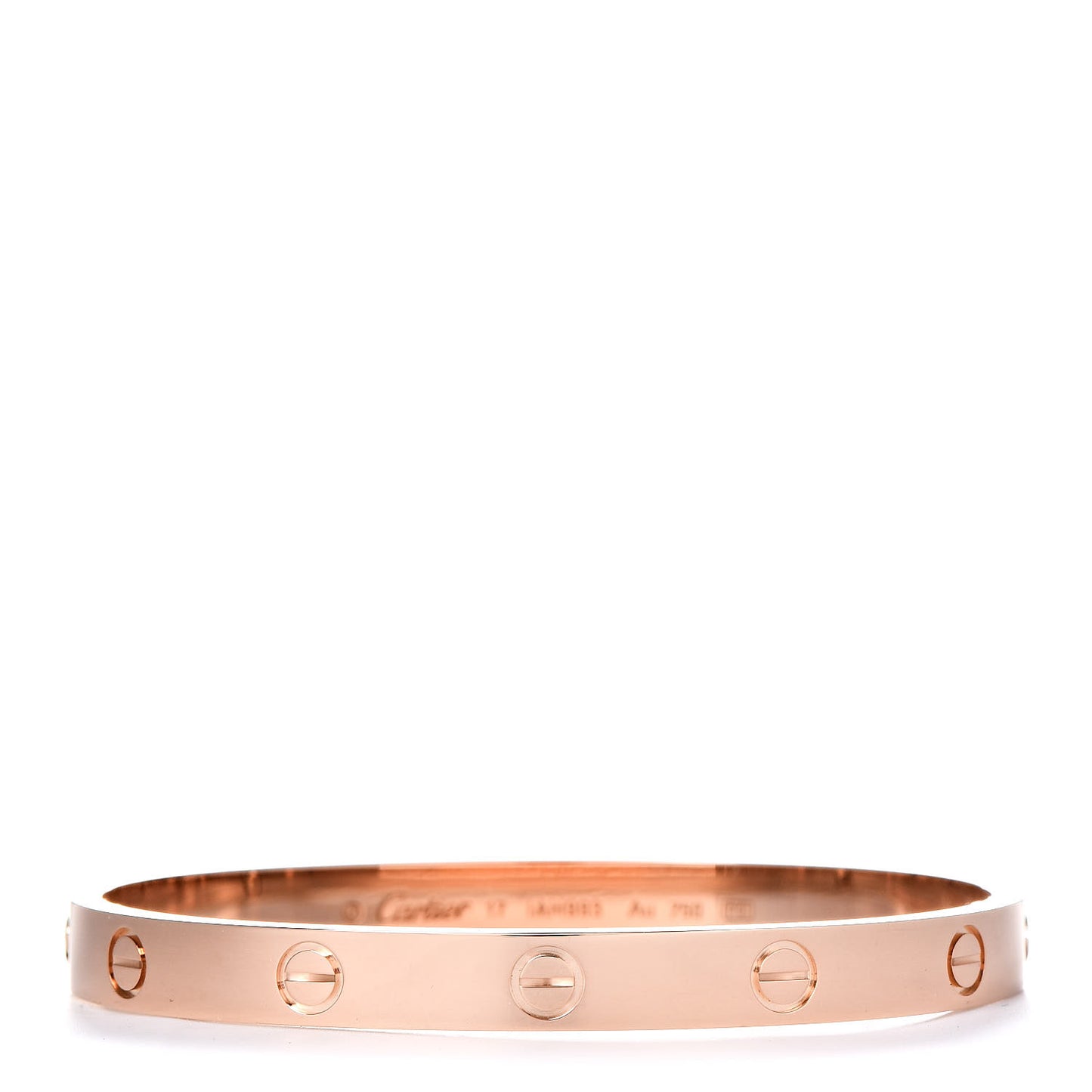 18K Pink Gold LOVE Bracelet 17