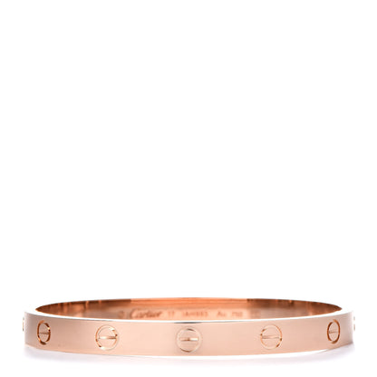 Cartier 18K Pink Gold LOVE Bracelet 17 1 of 7
