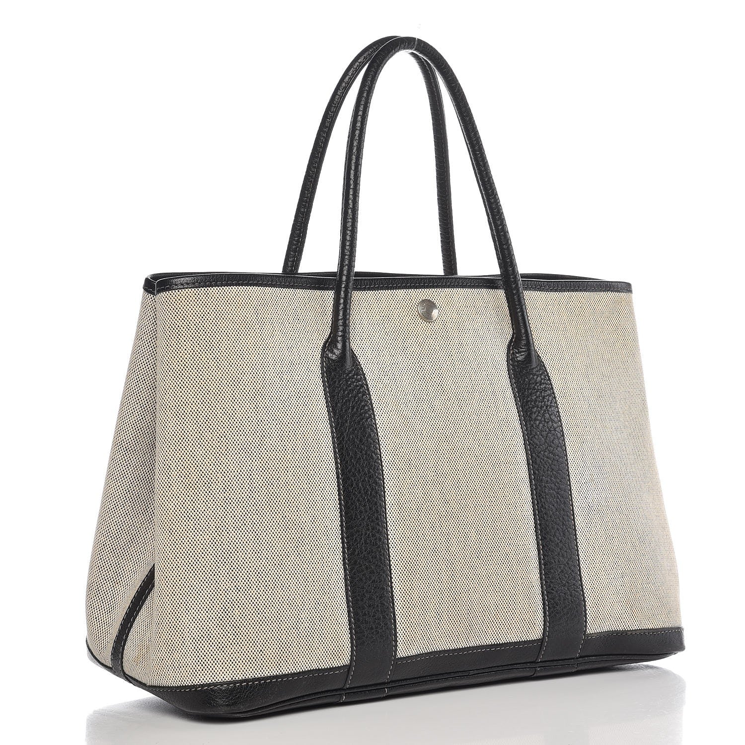 Hermes Buffle Skipper Toile Garden Party 36 MM Tote Black 3 of 11