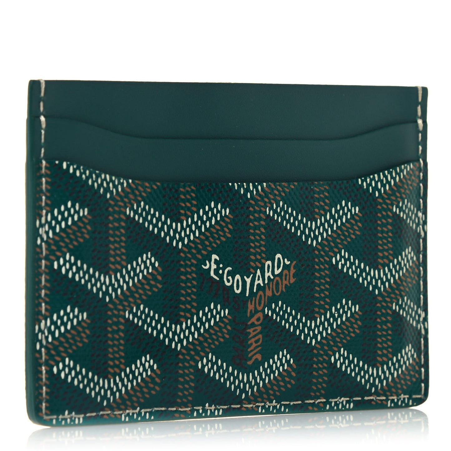 Goyardine Saint Sulpice Card Holder Green