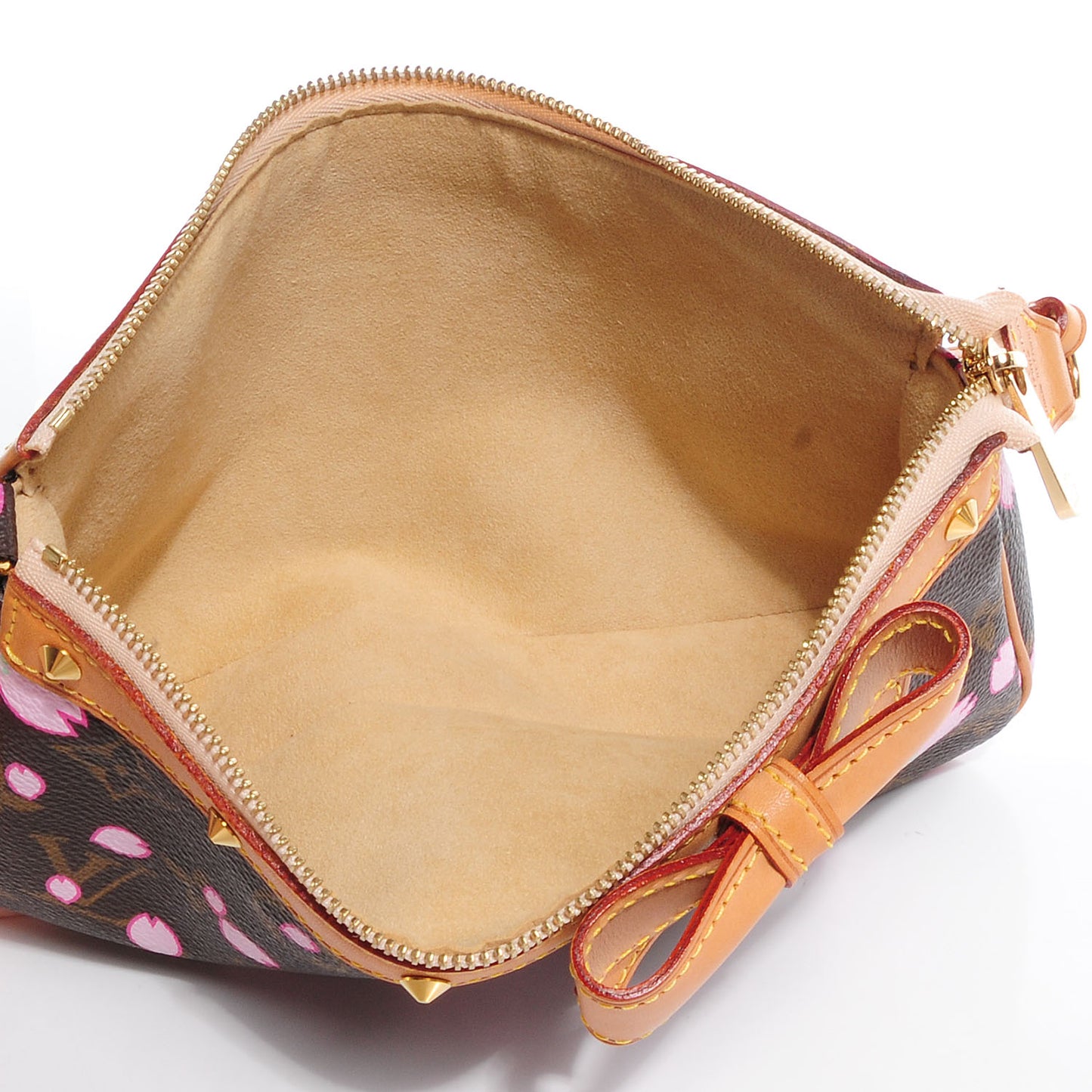Monogram Cherry Blossom Pochette Accessories Brown