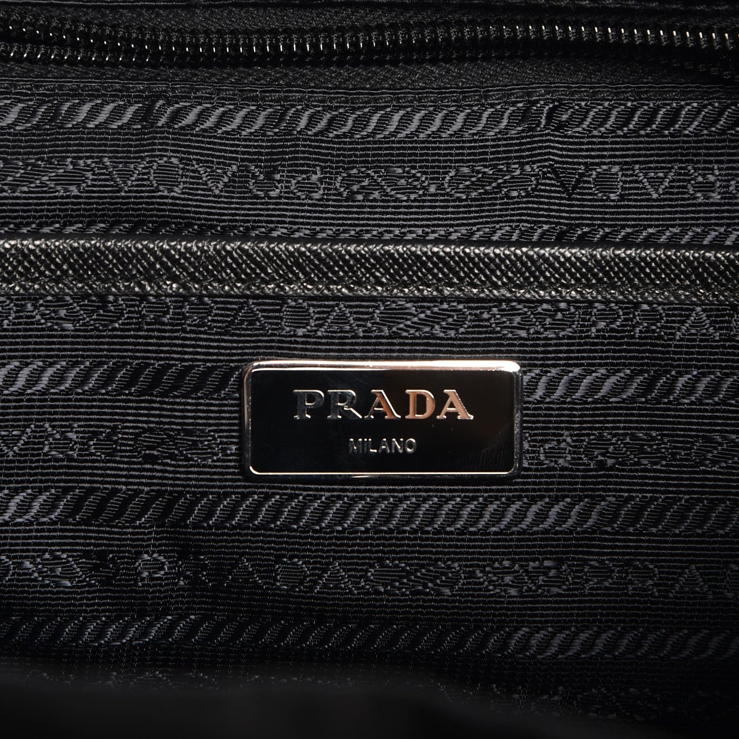 Technical Nylon Saffiano Backpack Nero Black