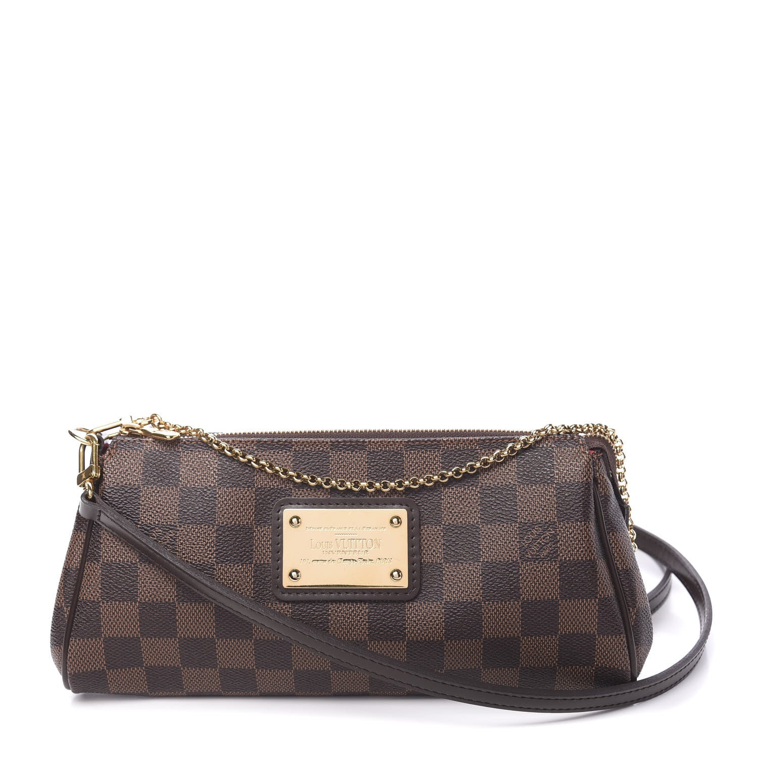 Louis Vuitton Damier Ebene Eva Clutch 2 of 10